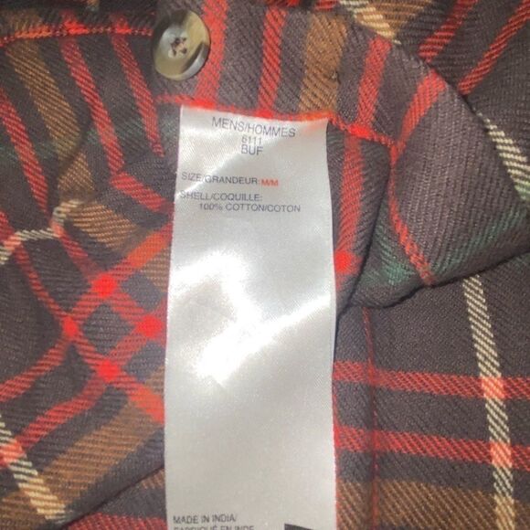 Woolrich Plaid Button Up LongSleeve Shirt Sz MED - Picture 7 of 14
